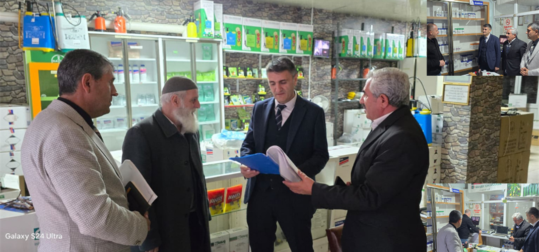 İl Müdürümüz Dr. Turgay ŞİŞMAN Gübre ve Zirai İlaç Bayii denetimlerine Katıldı.