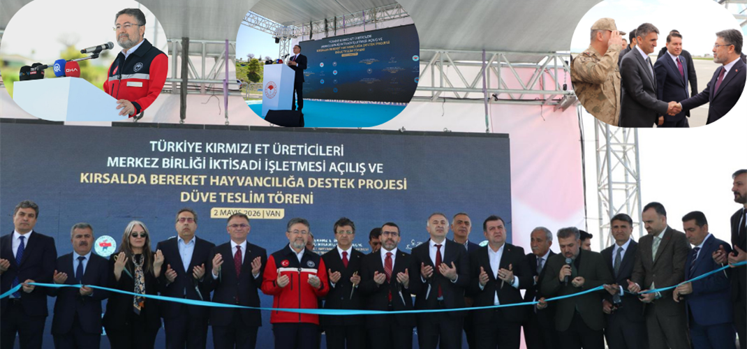  Tarım ve Orman Bakanımız Sn. İbrahim YUMAKLI, İlimizde 10 bin Dönüm Araziye Kurulu Türkiye Kırmızı Et Üreticileri Merkez Birliği Düve Üretim Merkezinin Açılışını Protokol Üyeleriyle Birlikte Gerçekleştirdi.