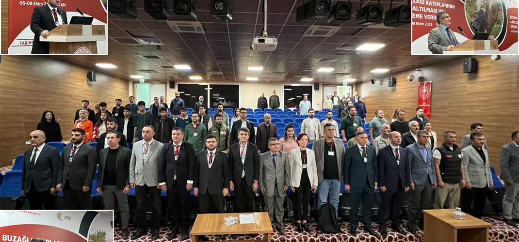 İl MÜDÜRLÜĞÜMÜZDE BUZAĞI KAYIPLARININ AZALTILMASI VE ÜREME VERİMLİLİĞİ İLE İLGİLİ 3 GÜNLÜK EĞİTİM DÜZENLENDİ